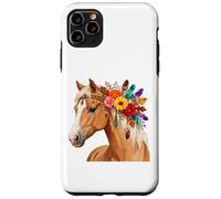 Floral Wild Horse Girl Country Horse Riding Daughter Girls Carcasa para iPhone 11 Pro MAX