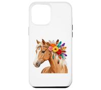 Floral Wild Horse Girl Country Horse Riding Daughter Girls Carcasa para iPhone 12 Pro MAX