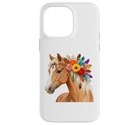 Floral Wild Horse Girl Country Horse Riding Daughter Girls Carcasa para iPhone 14 Pro MAX