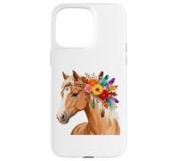 Floral Wild Horse Girl Country Horse Riding Daughter Girls Carcasa para iPhone 15 Pro MAX