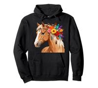 Floral Wild Horse Girl Country Horse Riding Daughter Girls Sudadera con Capucha