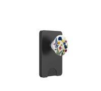 Floral Wildflower Botanical Mixed Flower Bouquet White PopSockets PopWallet para MagSafe