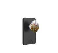 Floral Wildflower Botanical Mixed Flower Bouquet White PopSockets PopWallet para MagSafe