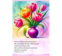 Floral Women’s Journal with Encouraging Bible Verse - Christian Notebook: The Lord bless you and keep you the Lord make his face shine on you and be gracious to you