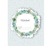 Floral Wreath 80 pages Ruled Notebook for School, College & Personal Writing