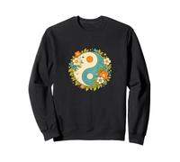 Floral Yin Yang Equilibrio Naturaleza Armonía Arte Sudadera
