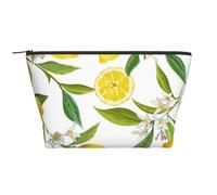 Florales de Frutas de limón, Bolsa de artículos de tocador Bolsa de Maquillaje Bolsa de cosméticos Bolsa de artículos de tocador de Viaje portátil