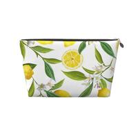 Florales de Frutas de limón, Bolsa de artículos de tocador Bolsa de Maquillaje Bolsa de cosméticos Bolsa de artículos de tocador de Viaje portátil