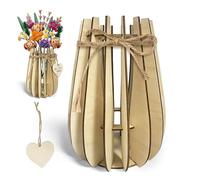 FloralGrace 1 jarrón con forma de corazón para flores y rompecabezas de madera lego