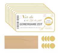 FloralGrace 8 Piezas de Tarjetas raspables DIY con Sobres, cupones para Rellenar, con 8 Sobres de Papel Kraft y 8 raspables en Forma de corazón