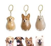 FloralGrace Llavero de perro llavero para pelo de animal recordatorio llavero pelo de perro colgante de pelo de animal recordatorio perro llavero para