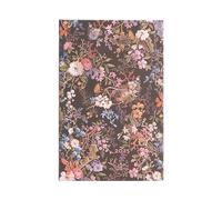 Floralia (William Kilburn) Maxi 12-month Vertical Hardback Dayplanner 2025 (Elastic Band Closure): tydzień na dwóch stronach, zamykany na gumkę, papier 100 gsm