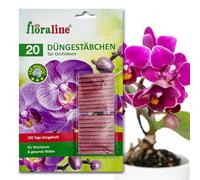 floraline® 20 x orquídeas - Varillas fertilizantes | por varilla: abono para orquídeas hasta 100 días | magníficas flores con crecimiento y flores sanas | aplicación suave