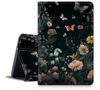 Florals Garden Butterfly - Funda para iPad Air de 11 pulgadas 2024 M2, a prueba de golpes, de piel sintética, plegable, ajustable, con función de apagado y encendido automático para iPad Air de 11