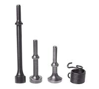 Floratek 4 unids martillo de aire cincel set bits alisar Heavy Duty martillo de aire Accesorios neumáticos cincel bits longitud extendida herramienta con resorte