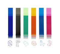 FloraVigo 36 minas borrables compatibles con Legami, borrado limpio, escritura suave, punta de 0,5 mm, altura de 13 cm (6 colores, 36 unidades)
