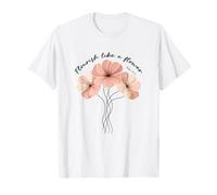 Florece como una Flor versículo bíblico de fe Cristiana Camiseta