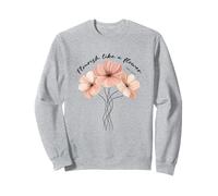 Florece como una Flor versículo bíblico de fe Cristiana Sudadera