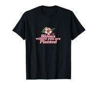 Florece Donde estás Plantado Monarca Oruga Camiseta