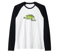 Florece Donde estás Plantado Monarca Oruga Camiseta Manga Raglan