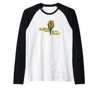 Florece Donde estás Plantado Monarca Oruga Camiseta Manga Raglan