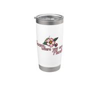 Florece donde estás Plantado Monarca Oruga Vaso térmico de acero inoxidable de doble pared