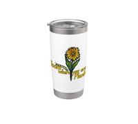 Florece donde estás Plantado Monarca Oruga Vaso térmico de acero inoxidable de doble pared