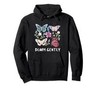 Florecer Suavemente Mariposa - Cottagecore Soft Aesthetic Nature Sudadera con Capucha