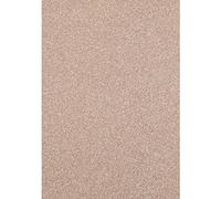 Florence Cartulina con purpurina - Cartulina de colores A4 - Champán - 5 hojas de papel para manualidades - Papel para álbumes de recortes para hacer tarjetas y otras manualidades de papel - 250 g/m²