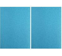 Florence - Cartulina con purpurina, color azul turquesa, tamaño A4, 5 hojas de papel para manualidades, papel de álbumes de recortes para hacer tarjetas y otras manualidades, 250 g/m² (Paquete de 2)