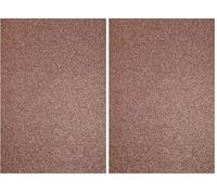 Florence - Cartulina con purpurina, color marrón, tamaño A4, 5 hojas, papel de manualidades de 250 g/m² para hacer tarjetas (Paquete de 2)