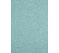 Florence - Cartulina con purpurina, colores A4, azul aguamarina, 5 hojas de papel para manualidades, álbumes de recortes y tarjetas, 250 g/m²