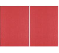 Florence Cartulina de Lino A4 Rojo - 10 Hojas Poppy de 250 g - Folios de Colores para Scrapbook, Tarjetas, Invitactiones de Boda y Manualidades (Paquete de 2)