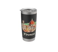 Florence italy italian travel souvenir Vaso térmico de acero inoxidable de doble pared