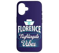 Florence Nightingale Vibes Cita Cuidado de la Salud Enfermera Orgullosa Carcasa para iPhone 16
