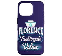 Florence Nightingale Vibes Cita Cuidado de la Salud Enfermera Orgullosa Carcasa para iPhone 16 Pro