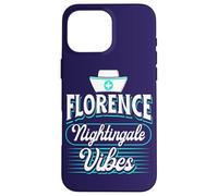 Florence Nightingale Vibes Cita Cuidado de la Salud Enfermera Orgullosa Carcasa para iPhone 16 Pro MAX