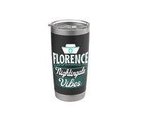 Florence Nightingale Vibes Cita Cuidado de la salud Enfermera orgullosa Vaso térmico de acero inoxidable de doble pared