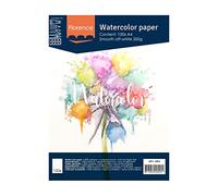 Florence Papel Acuarela A4-100 uds - Blanco Roto Liso - 200 g