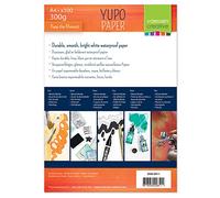 Florence Papel sintético Yupo 300 g/m², Blanco, DIN A4, 100 Piezas para Pintar, Dibujar