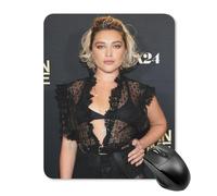 Florence Pugh - Alfombrilla de mouse higiénica, compacta, de precisión, antideslizante, para juegos en casa, ultrafina