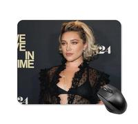 Florence Pugh - Alfombrilla versátil para mouse, práctica alfombrilla para mouse, agarre de escritorio, antideslizante, diseño impermeable