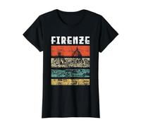 Florencia Italia Recuerdo Italiano Firenze Italy Camiseta gráfica económica, Mujer, Negro, XL