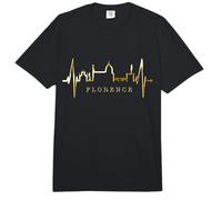 Florencia Skyline Italia Latido del Corazón Amo Firenze Comfort Colors Adult Heavyweight T-Shirt