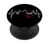 Florencia Skyline Italia Latido del Corazón Amo Firenze PopSockets PopGrip Adhesivo