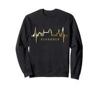 Florencia Skyline Italia Latido del Corazón Amo Firenze Sudadera