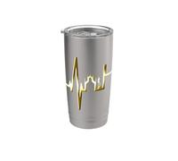 Florencia Skyline Italia Latido del Corazón Amo Firenze Vaso térmico de acero inoxidable de doble pared