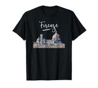 Florenz, Italiano, Florencia Recuerdo, Europa Italia Viajes Camiseta Unisex Adulto T-Shirt Manga Corta Negro Talla S