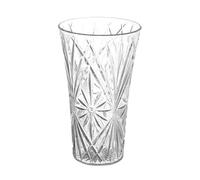 Florero acrílico Decorativo para el hogar o la Boda, plástico irrompible, 10 Pulgadas de Alto, Apertura de 6 Pulgadas, Transparente