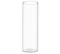 Florero acrílico transparente, 10 x 10 x 30 cm, a prueba de roturas, jarrón cilíndrico transparente para arreglos florales, centros de mesa de boda, bricolaje